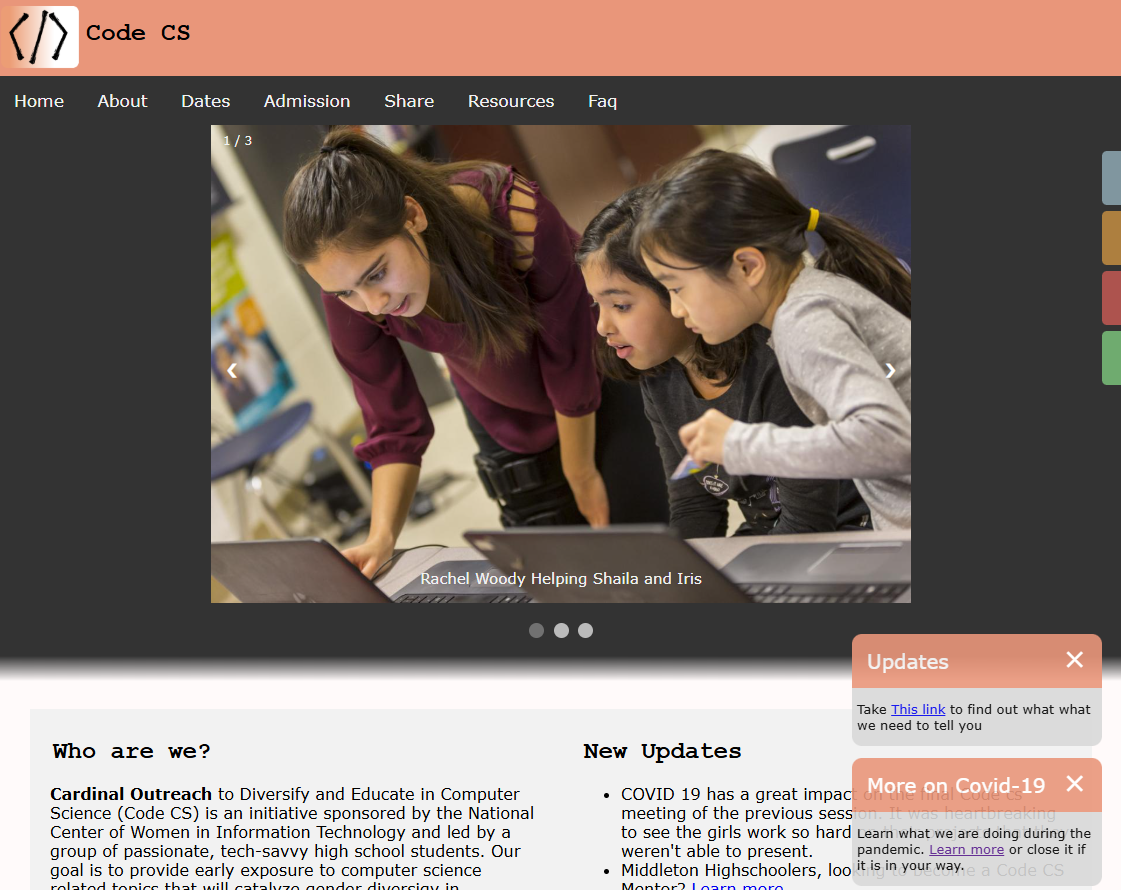 Cardinal Outreach to Diversify and Educate in Computer Science